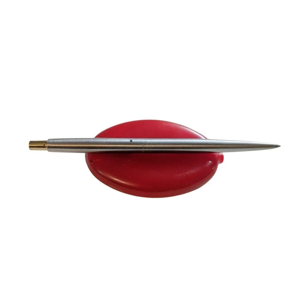 Vintage Parker 45 Ballpoint Pen Silver Stainless Steel‎ Gold Arrow Engraved TH